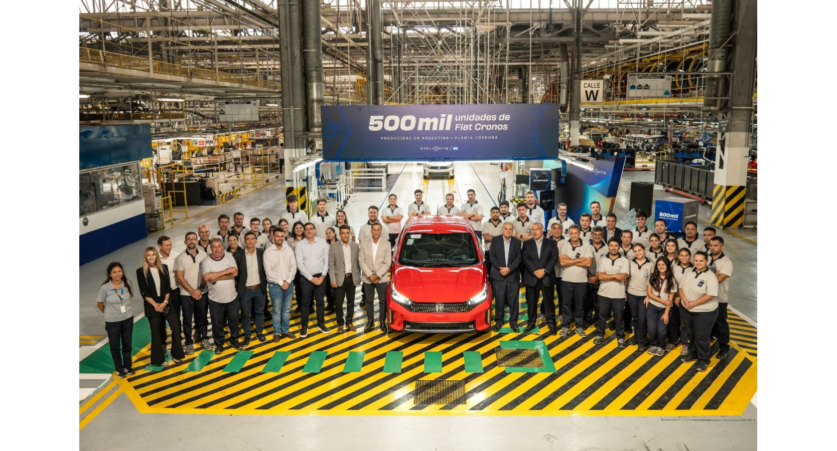 Stellantis celebra los 500.000 Fiat Cronos producidos en el Polo Industrial Ferreyra en Córdoba