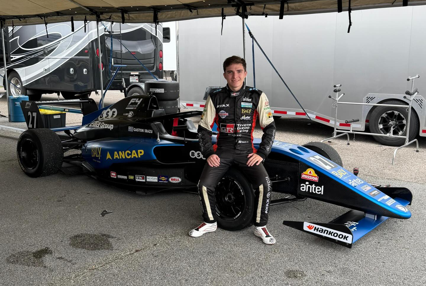 Debuta Gastón Irazú en la F4 US Championship en Nola