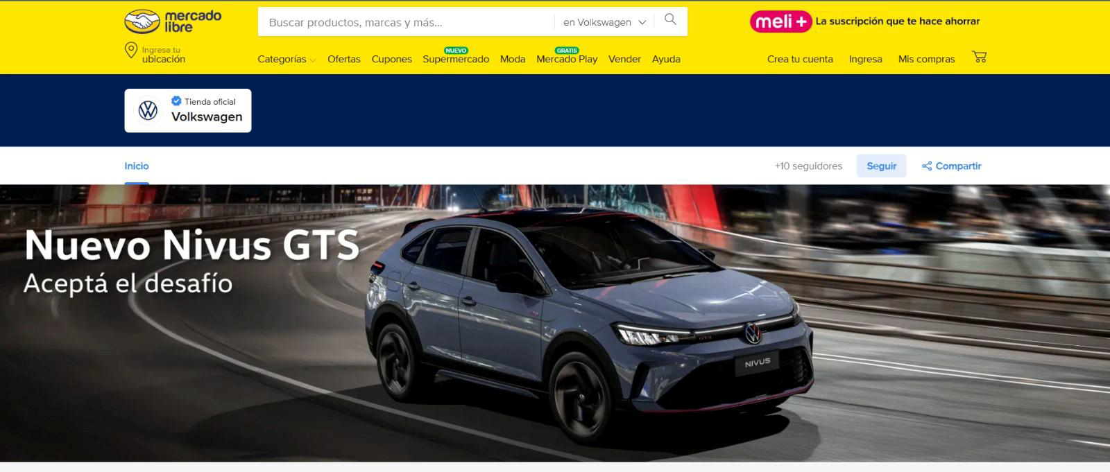 Volkswagen Uruguay lanza su Tienda Oficial en Mercado Libre y presenta el Nuevo Nivus GTS
