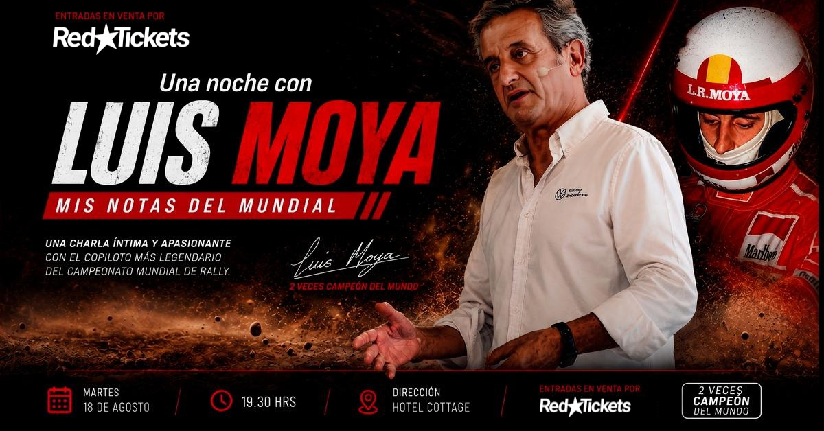 Luis Moya visita Uruguay: una noche con una de las voces más legendarias del rally mundial