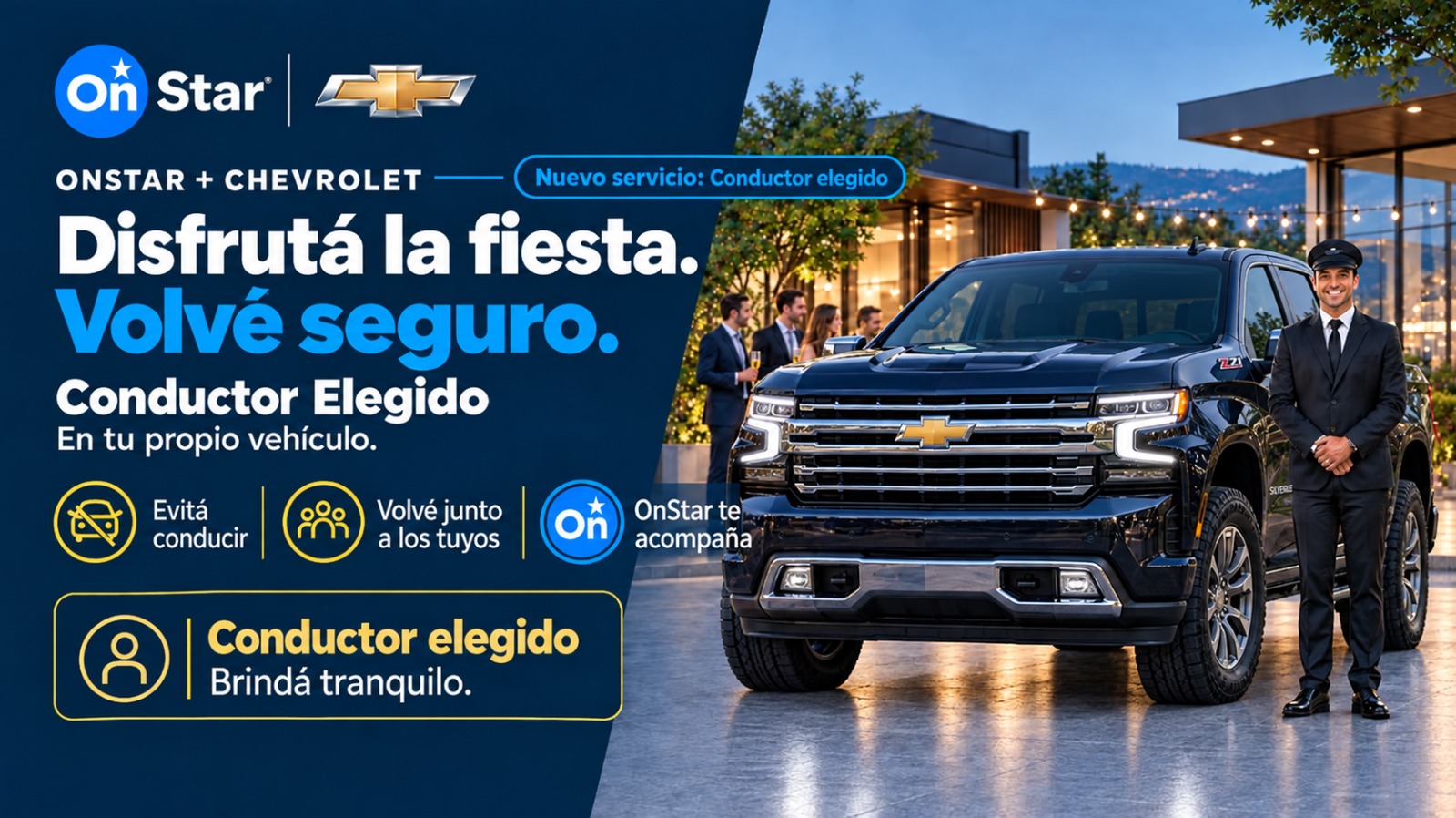 «Conductor elegido» y «Traslado al aeropuerto», los nuevos servicios de OnStar para moverse con más seguridad